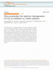 Research paper thumbnail of Silica accelerates the selective hydrogenation of CO2 to methanol on cobalt catalysts