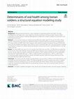 Research paper thumbnail of Determinants of oral health among Iranian soldiers: a structural equation modeling study