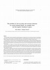 Research paper thumbnail of The problem of salt recycling and seawater intrusion in coastal irrigated plains: an example from the Kiti aquifer (Southern Cyprus)