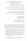 Research paper thumbnail of Candidaturas independientes: el sufragio pasivo en la actual legislación mexicana como categoría democratizadora indispensable