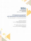 Research paper thumbnail of El "estado de excepción": ¿Un instrumento de la democracia?