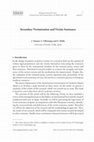 Research paper thumbnail of Secondary Victimization and Victim Assistance