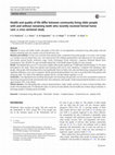 Research paper thumbnail of Health and quality of life differ between community living older people with and without remaining teeth who recently received formal home care: a cross sectional study