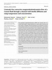 Research paper thumbnail of Unsteady free convective magnetohydrodynamics flow of a Casson fluid through a channel with double diffusion and ramp temperature and concentration