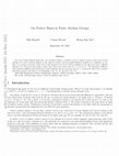 Research paper thumbnail of On Perfect Bases in Finite Abelian Groups