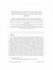 Research paper thumbnail of Spatiotemporal correlation of urban pollutants by long-term measurements on a mobile observation platform