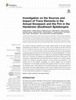 Research paper thumbnail of Investigation on the Sources and Impact of Trace Elements in the Annual Snowpack and the Firn in the Hansbreen (Southwest Spitsbergen)