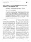 Research paper thumbnail of Electrical and optical properties of ZnO–WO3 nanocomposite and its application as a solid-state humidity sensor