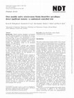 Research paper thumbnail of Does monthly native arteriovenous fistula blood-flow surveillance detect significant stenosis—a randomized controlled trial