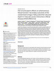 Research paper thumbnail of Fish oil and aspirin effects on arteriovenous fistula function: Secondary outcomes of the randomised omega-3 fatty acids (Fish oils) and Aspirin in Vascular access OUtcomes in REnal Disease (FAVOURED) trial