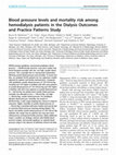 Research paper thumbnail of Blood pressure levels and mortality risk among hemodialysis patients in the Dialysis Outcomes and Practice Patterns Study