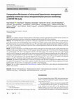 Research paper thumbnail of Comparative effectiveness of intracranial hypertension management guided by ventricular versus intraparenchymal pressure monitoring: a CENTER-TBI study