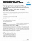 Research paper thumbnail of Cardiopulmonary response to reamed intramedullary nailing of the femur with a traditional reaming system and a one-step reamer-irrigator-aspirator reaming system; an experimental study in pigs