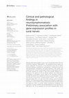 Research paper thumbnail of Clinical and pathological findings in neurolymphomatosis: Preliminary association with gene expression profiles in sural nerves