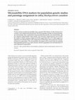 Research paper thumbnail of Microsatellite DNA markers for population genetic studies and parentage assignment in cobia, Rachycentron canadum