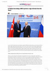 Research paper thumbnail of Is Türkiye becoming a BRICS partner a sign of break from the West? - Modern Diplomacy