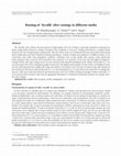 Research paper thumbnail of Rooting of "Ayvalik" olive cuttings in different media