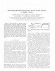 Research paper thumbnail of Establishing Reachset Conformance for the Formal Analysis of Analog Circuits