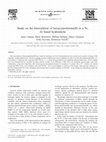 Research paper thumbnail of Study on the intercalation of hexacyanoferrate(II) in a Ni, Al based hydrotalcite