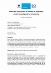 Research paper thumbnail of Historia y Emociones: un campo en expansión para la investigación y la docencia