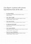 Research paper thumbnail of Case Report: A patient with extreme hyperkalemia beats all the odds