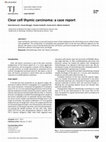 Research paper thumbnail of Clear Cell Thymic Carcinoma: A Case Report