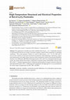 Research paper thumbnail of High-Temperature Structural and Electrical Properties of BaLnCo2O6 Positrodes