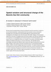 Research paper thumbnail of Spatial variation and structural change of the Barents Sea fish community