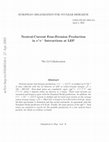 Research paper thumbnail of Neutral-current four-fermion production in e+e− interactions at LEP