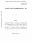 Research paper thumbnail of Search for doubly-charged Higgs bosons at LEP