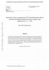 Research paper thumbnail of Search for a heavy gauge boson W' in the final state with an electron and large missing transverse energy in pp collisions at s=7 TeV