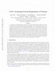 Research paper thumbnail of CoSy: Evaluating Textual Explanations of Neurons