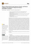 Research paper thumbnail of Impact of Renewable Energy, Business Climate, and Human Capital on CO2 Emissions: Empirical Evidence from BRICS Countries