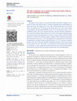 Research paper thumbnail of The effect of Qatada (Acacia hamulosa) honey from Saudi Arabia on the steps of pilonidal sinus healing