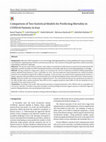 Research paper thumbnail of Comparison of Two Statistical Models for Predicting Mortality in COVID-19 Patients in Iran