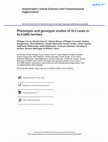 Research paper thumbnail of Phenotypic and genotypic studies of ALS cases in ALS-SMA families