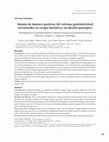 Research paper thumbnail of Manejo de tumores gástricos del estroma gastrointestinal encontrados en cirugía bariátrica: un desafío quirúrgico