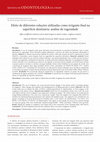 Research paper thumbnail of Efeito de diferentes soluções utilizadas como irrigante final na superfície dentinária: análise de rugosidade