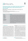 Research paper thumbnail of Increasing Material and Energy Recovery from Waste Facilities: Human Health and Ecosystem Quality Implications