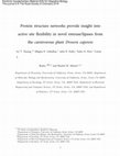 Research paper thumbnail of Protein structure networks provide insight into active site flexibility in esterase/lipases from the carnivorous plantDrosera capensis