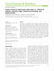 Research paper thumbnail of Folate content in faba beans (Vicia faba L.)-effects of cultivar, maturity stage, industrial processing, and bioprocessing