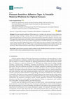 Research paper thumbnail of Pressure Sensitive Adhesive Tape: A Versatile Material Platform for Optical Sensors