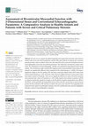 Research paper thumbnail of Assessment of Biventricular Myocardial Function with 2-Dimensional Strain and Conventional Echocardiographic Parameters: A Comparative Analysis in Healthy Infants and Patients with Severe and Critical Pulmonary Stenosis