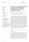 Research paper thumbnail of Normative echocardiography data of myocardial adaptation to extrauterine life: a review of prospective studies