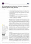 Research paper thumbnail of The Role of Galectin-3 in Predicting Congenital Heart Disease Outcome: A Review of the Literature