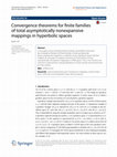 Research paper thumbnail of Convergence theorems for finite families of total asymptotically nonexpansive mappings in hyperbolic spaces