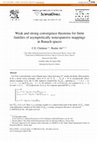 Research paper thumbnail of Weak and strong convergence theorems for finite families of asymptotically nonexpansive mappings in Banach spaces