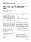 Research paper thumbnail of What Do We Know 40 Years After Nixon Declared the ‘War on Cancer’? On the Origin, Prevention and Treatment of Cancer