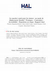 Research paper thumbnail of La marche à pied pour les séniors : un mode de déplacement durable ? Pratiques - Contraintes - Accessibilité - Exposition au risque. Rapport final