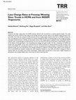 Research paper thumbnail of Lane Change Rates at Freeway Weaving Sites: Trends in HCM6 and from NGSIM Trajectories